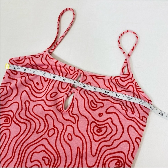 Zara women’s knit swirl print maxi dress pink size small - Picture 8 of 13